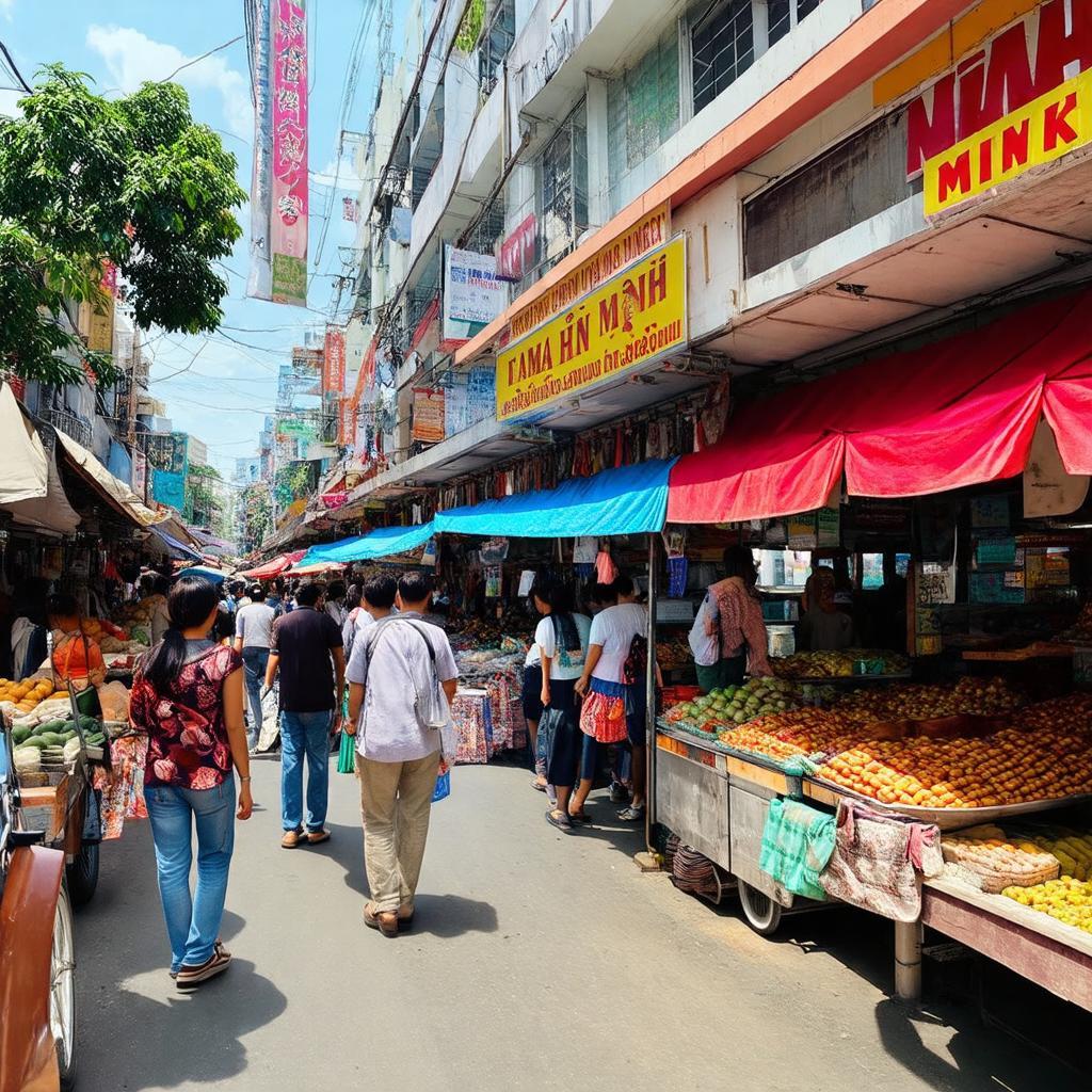 Hình ảnh chợ Hồ Trọng Quý Lý Chiêu Hoàng quận 6 tphcm